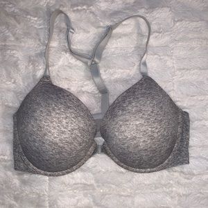 Front closure razor back push up bra